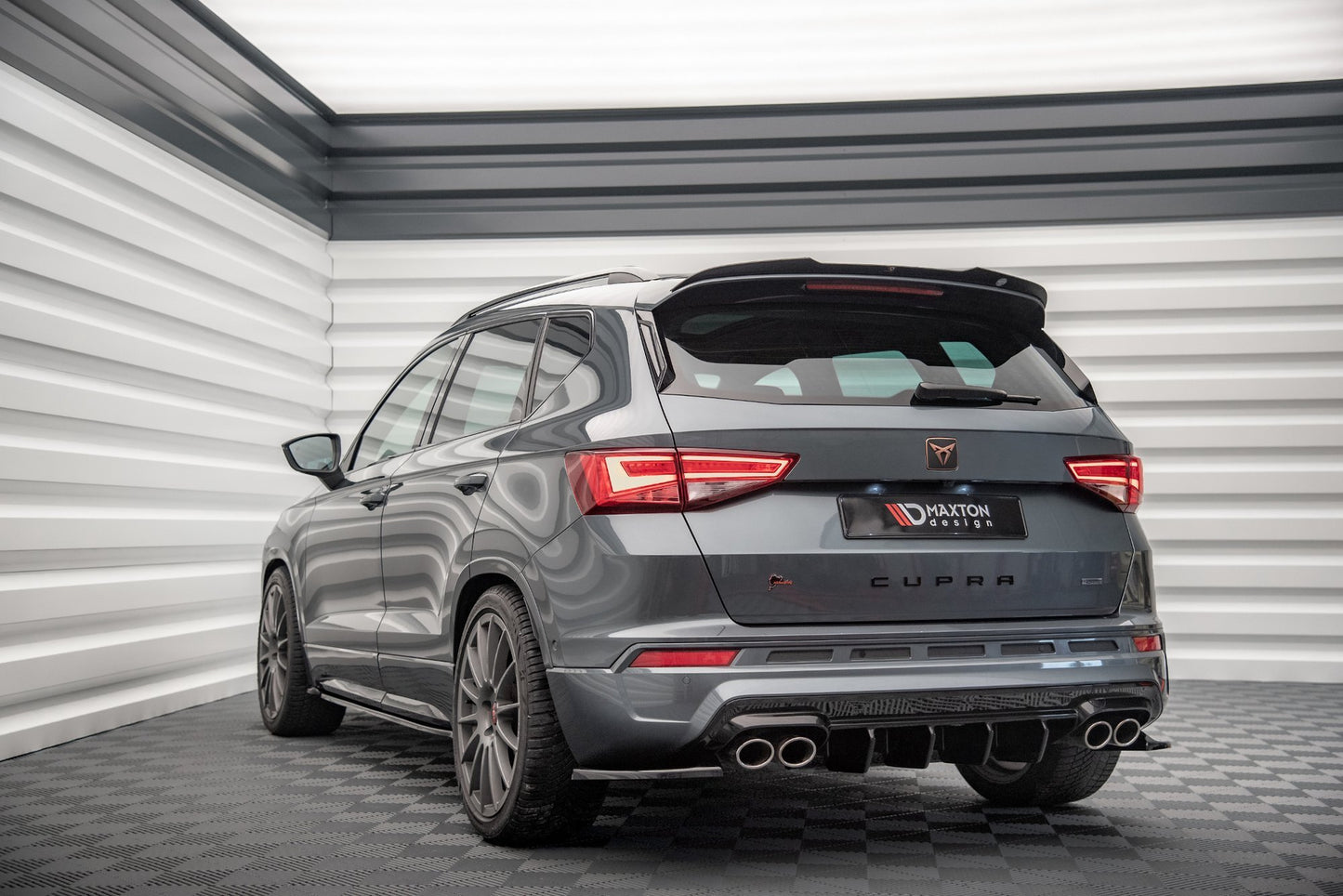 Spoiler CAP für Cupra Ateca Mk1 / Mk1 Facelift schwarz Hochglanz
