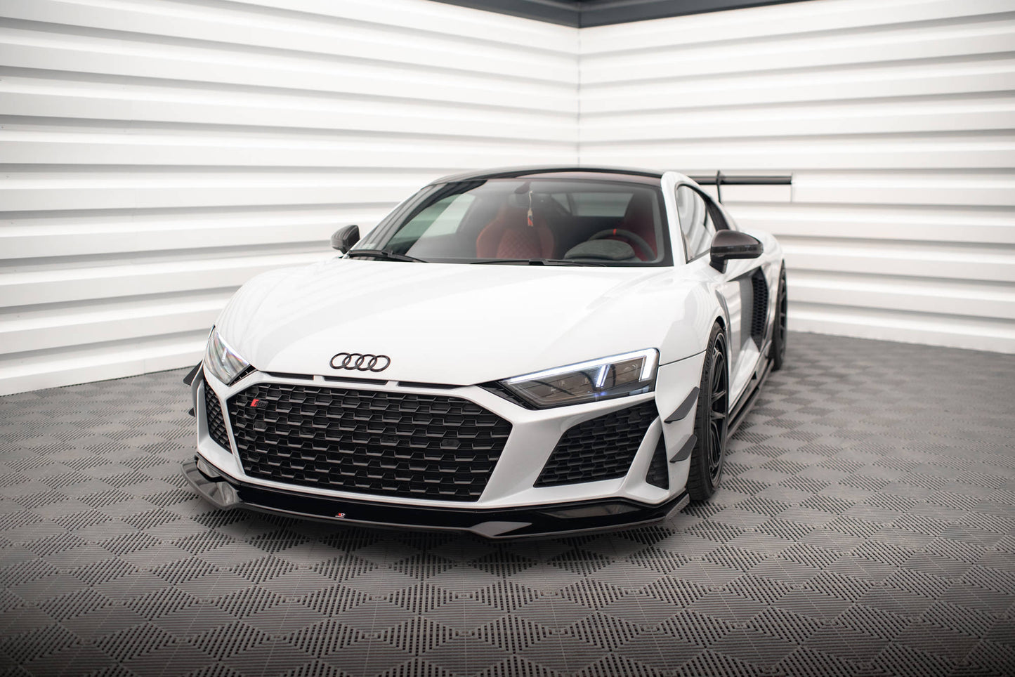 Stoßstangen Flaps Wings vorne Canards für Audi R8 Mk2 Facelift