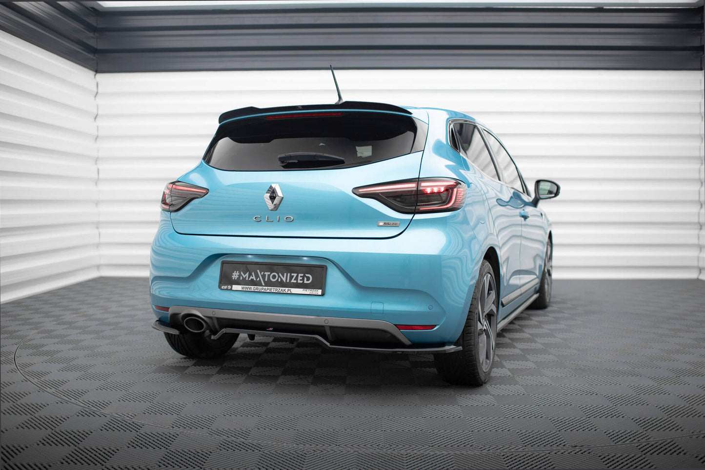 Spoiler CAP für Renault Clio Mk5 schwarz Hochglanz