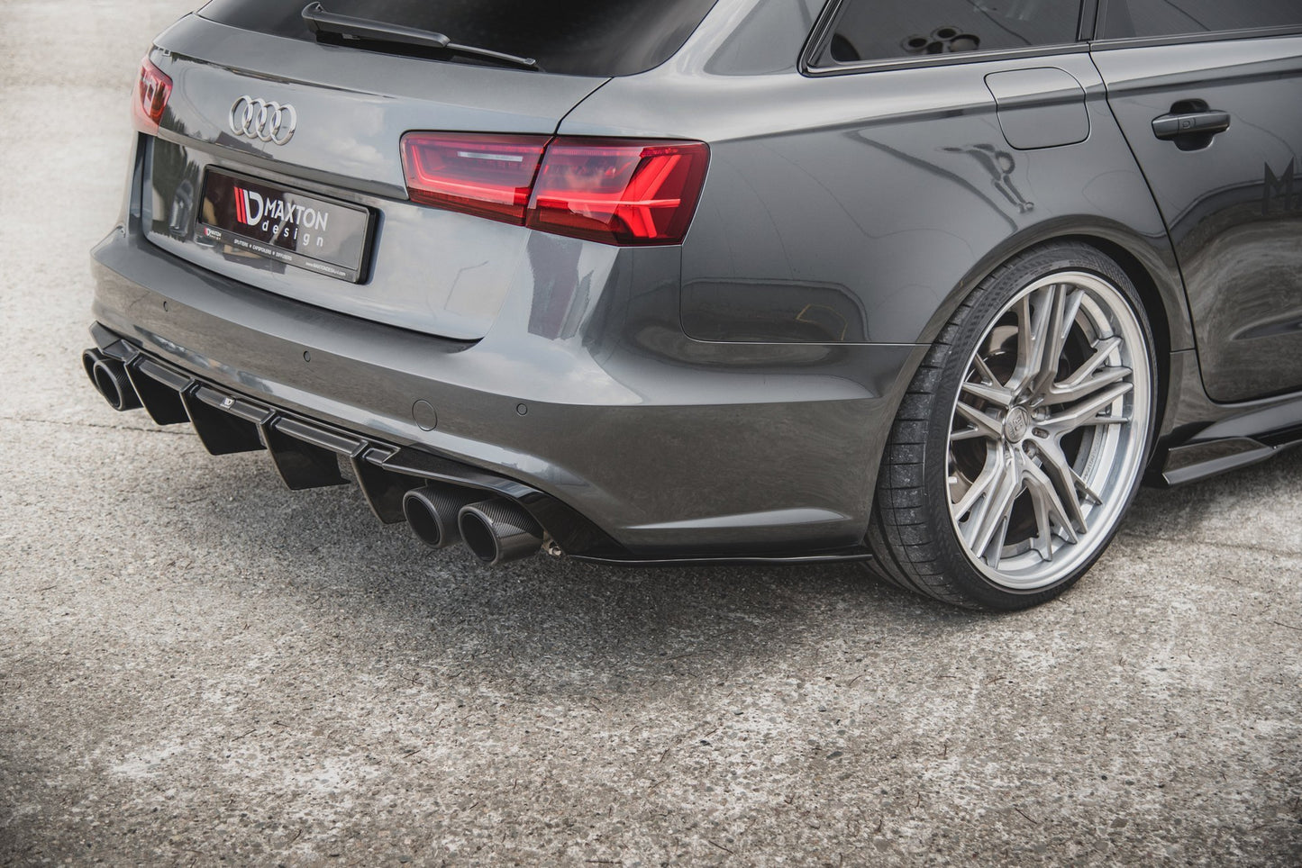 Heck Ansatz Flaps Diffusor für Audi A6 / A6 C7 S-line/ S6 C7 Facelift