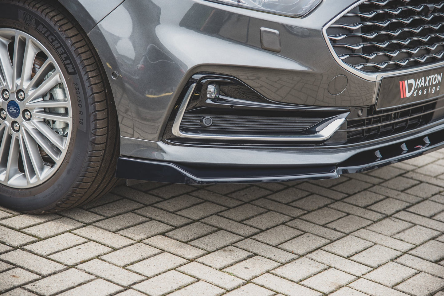 Front Ansatz für Ford S-Max Mk2 Facelift schwarz Hochglanz