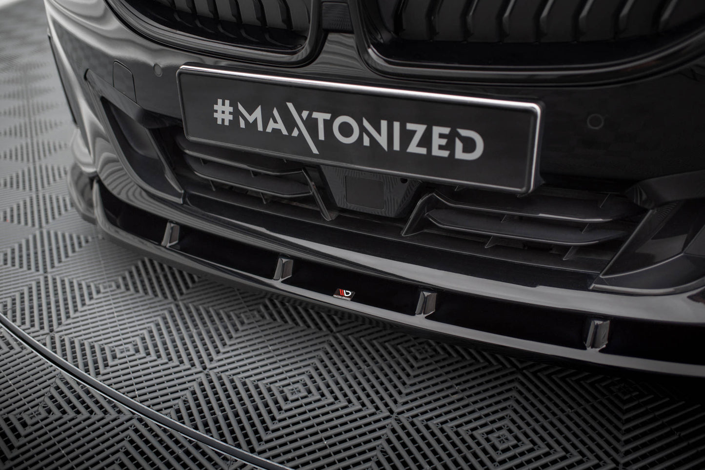 Front Ansatz V.3 für BMW 2 Coupe G42 schwarz Hochglanz