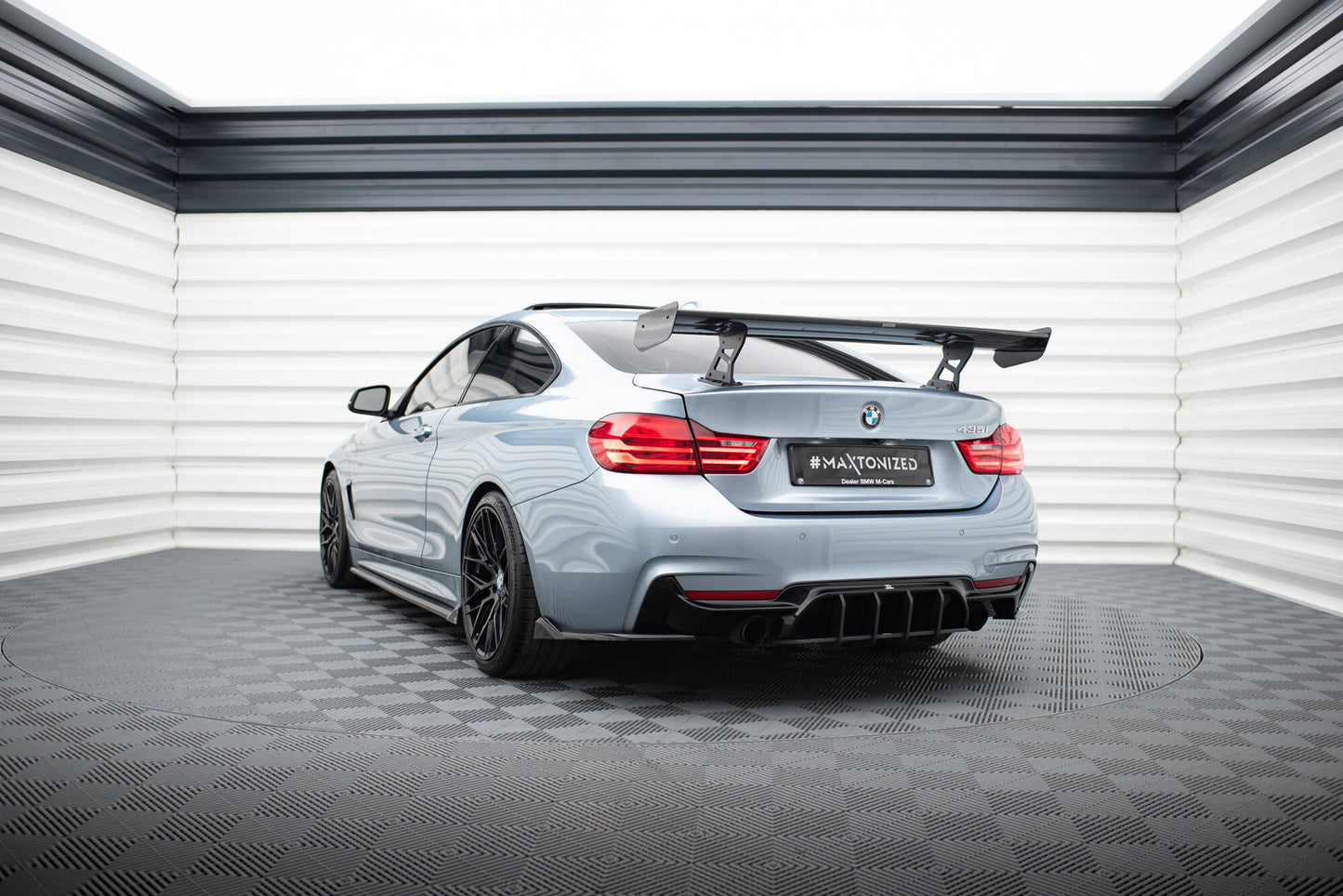Carbon Spoiler With Internal Brackets Uprights BMW 4er F32 / 4 F32 M-Paket Coupe