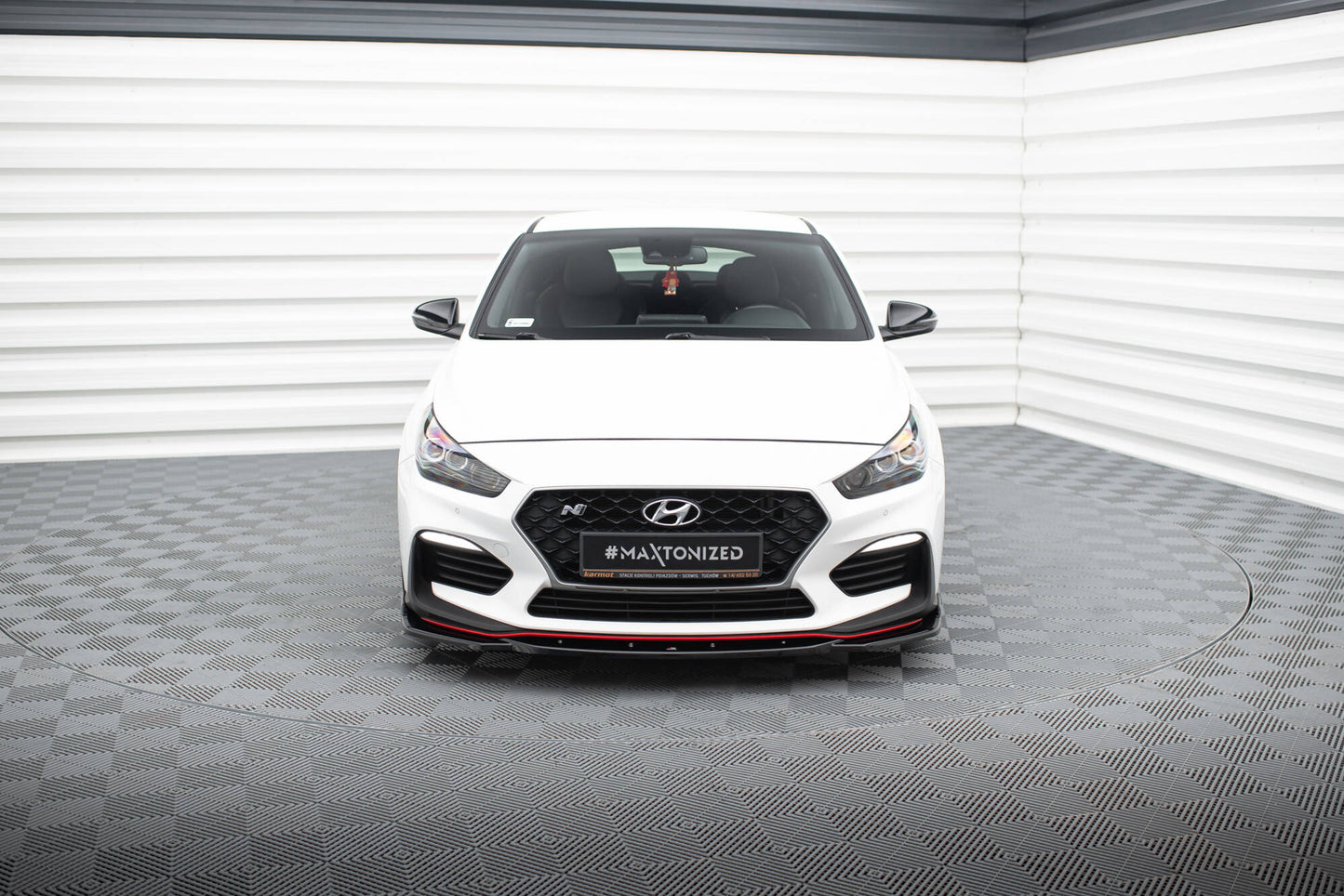 Front Ansatz V.4 für Hyundai I30 N Mk3 Hatchback/ Fastback schwarz Hochglanz
