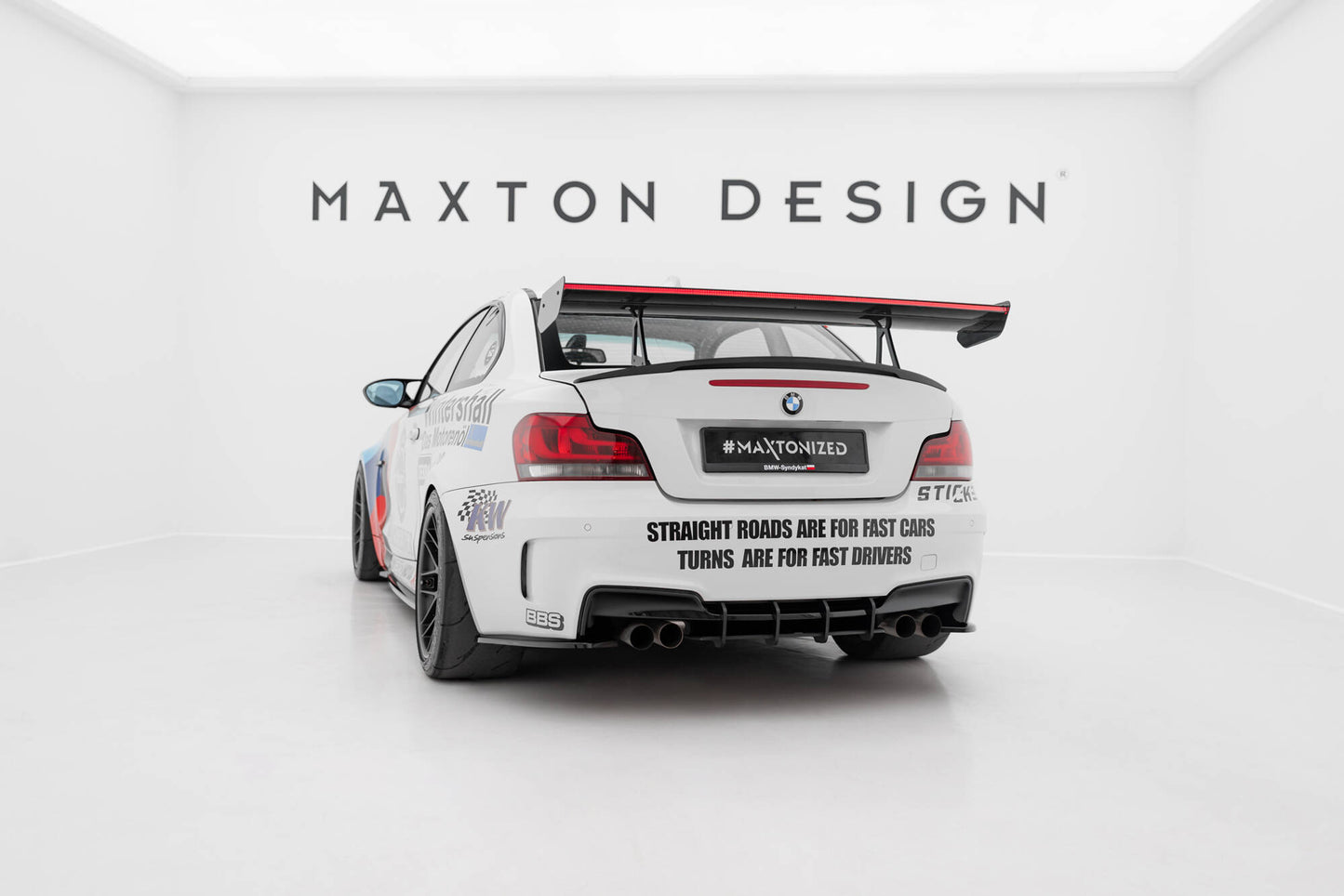 Carbon Spoiler With Upper Swan Mounting + LED BMW 1er M E82