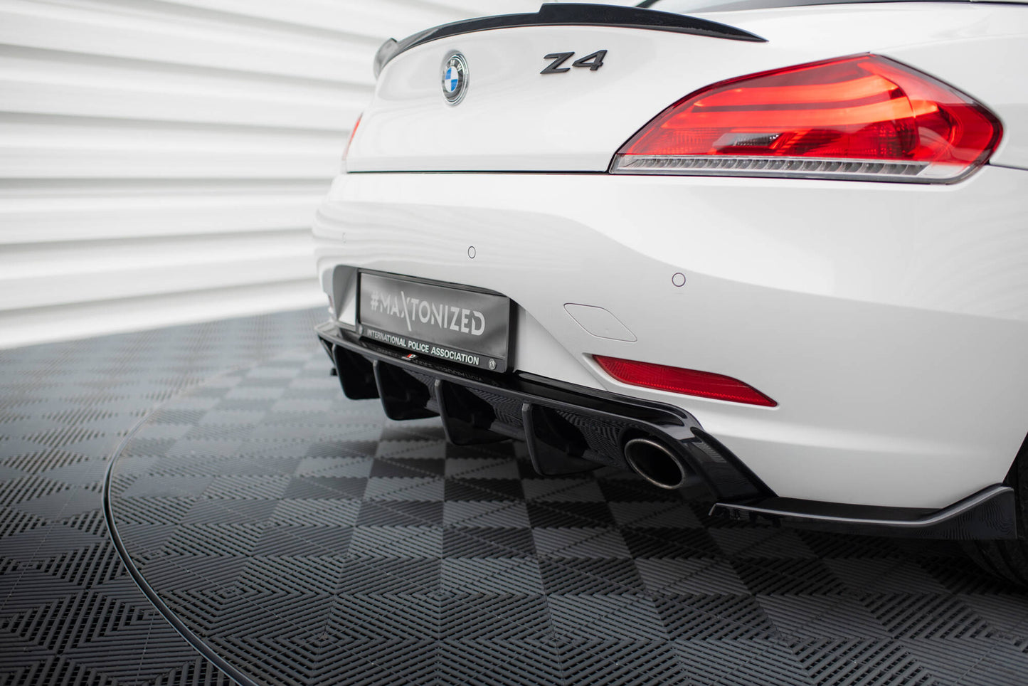 Diffusor Heck Ansatz für BMW Z4 E89 schwarz Hochglanz