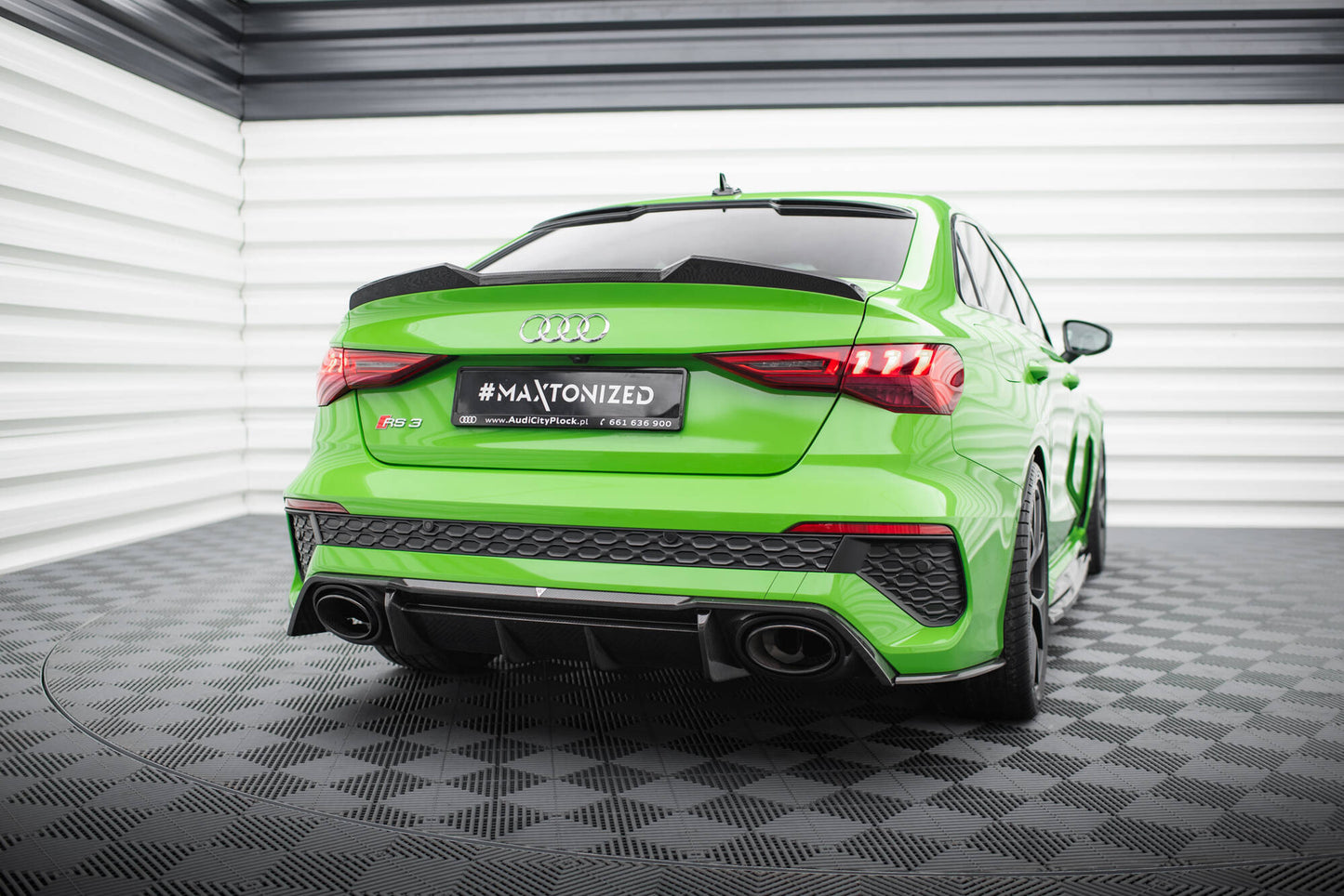 Prepreg Carbon Fiber Diffusor Heck Ansatz für Audi RS3 8Y