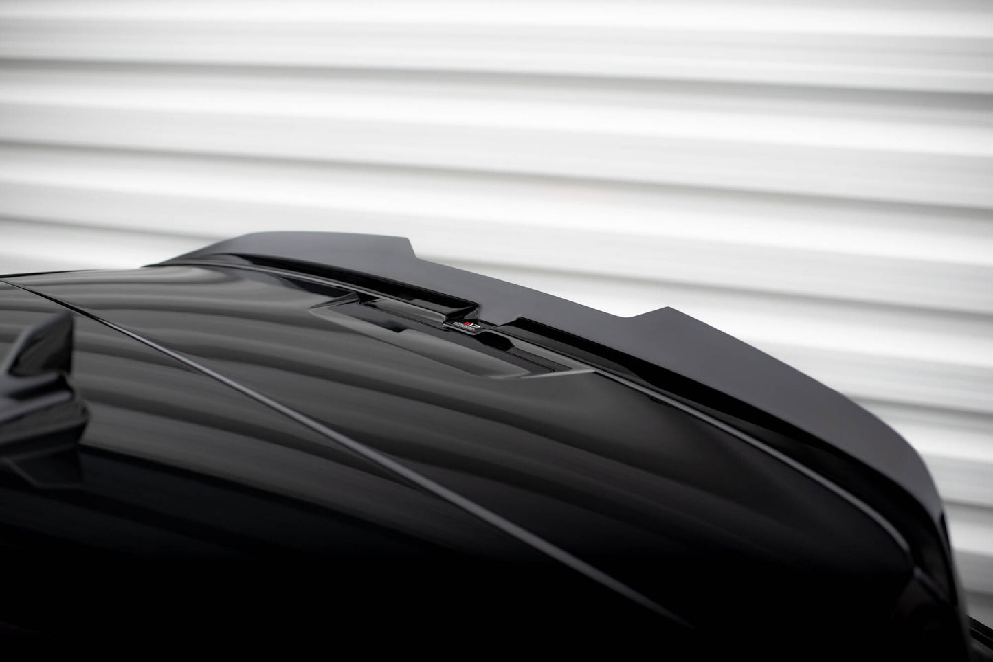 Spoiler CAP V.2 für Audi RS3 / S3 / A3 S-Line Sportback 8Y / 8Y Facelift schwarz Hochglanz