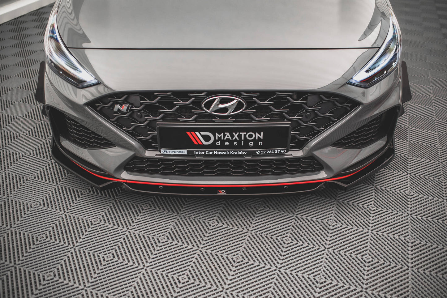 Front Ansatz V.1 +Flaps für Hyundai I30 N Hatchback/Fastback Mk3 Facelift