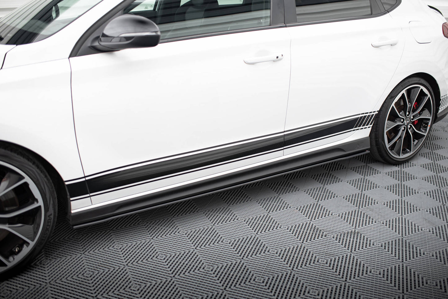 Street Pro Seitenschweller Ansatz für V.1 für Hyundai I30 N Mk3 / Mk3 FL Hatchback / Fastback