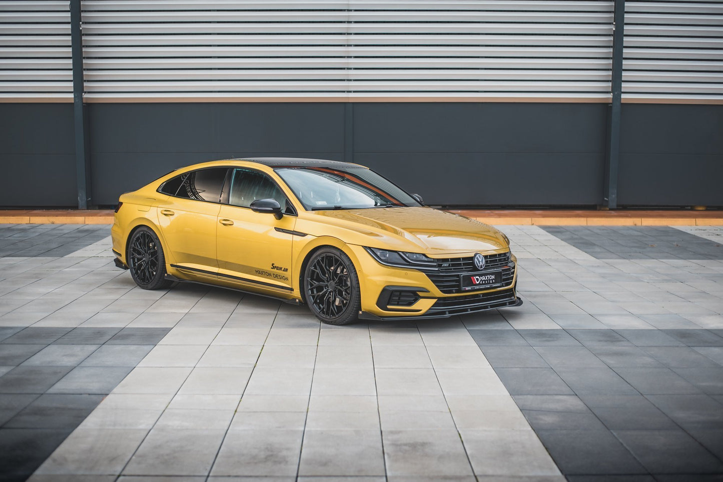 Street Pro Seitenschweller Ansatz für + Flaps Volkswagen Arteon R-Line schwarz Hochglanz