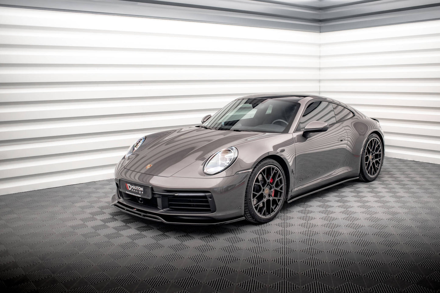 Seitenschweller Ansatz für Porsche 911 Carrera 4S 992 schwarz matt