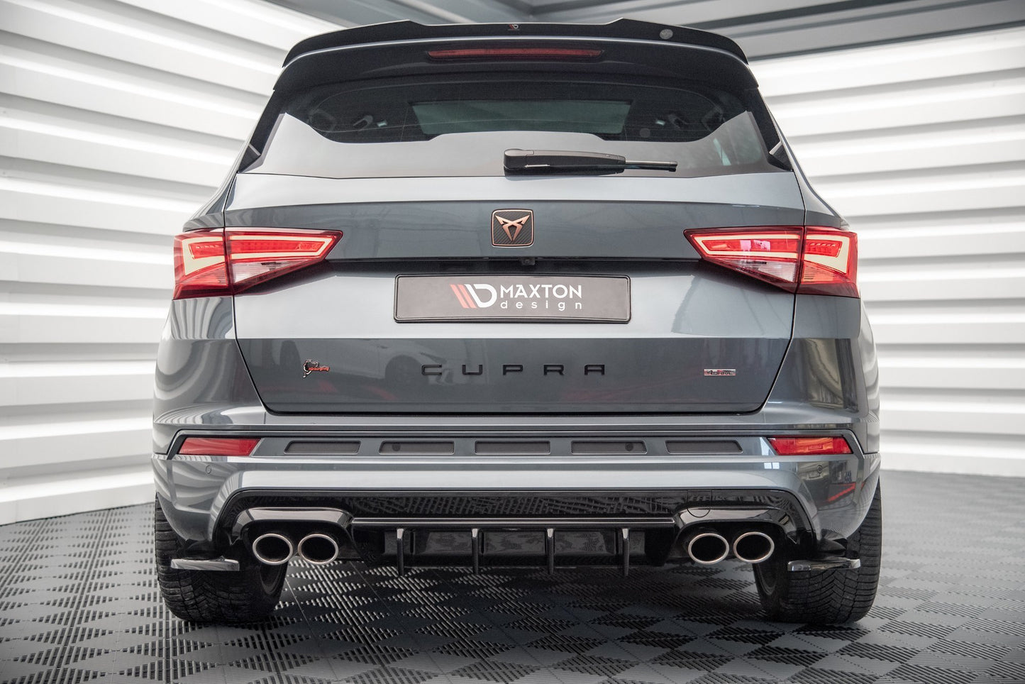 Spoiler CAP für Cupra Ateca Mk1 / Mk1 Facelift schwarz Hochglanz