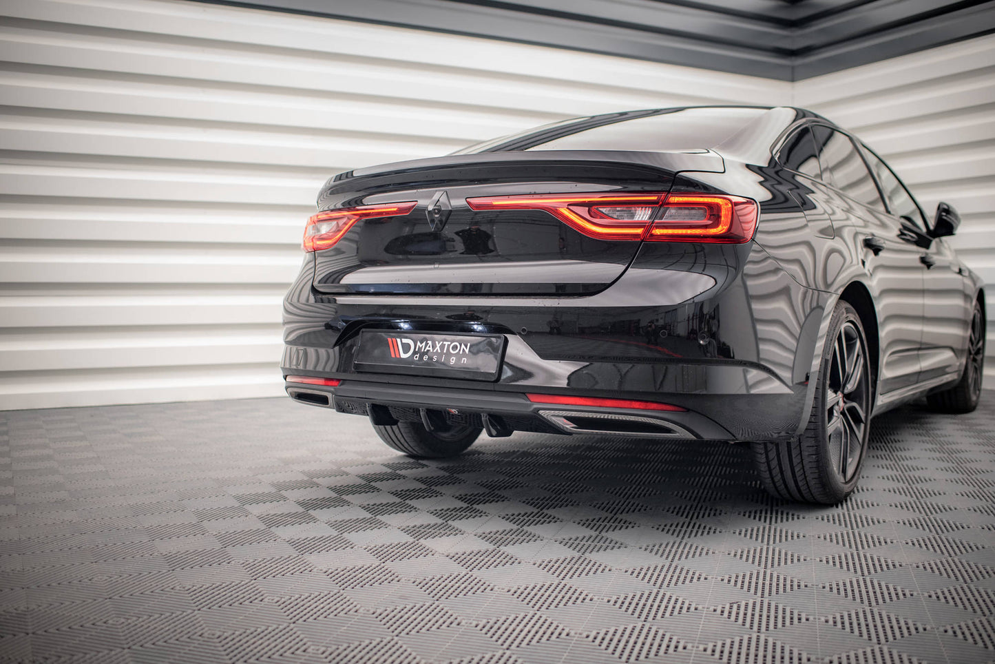 Diffusor Heck Ansatz für Renault Talisman schwarz Hochglanz