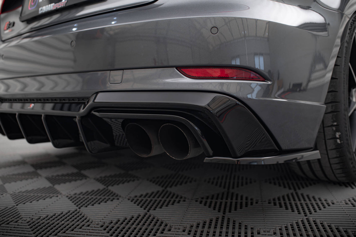 Diffusor Heck Ansatz für Audi S3 Sportback 8V Facelift