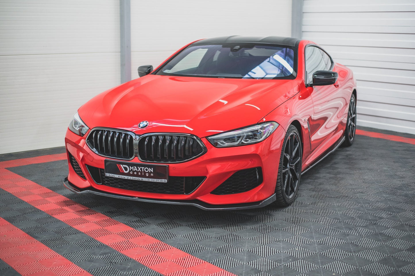 Front Ansatz V.2 für BMW 8 Coupe G15 / 8 Gran Coupe M Paket G16 schwarz Hochglanz