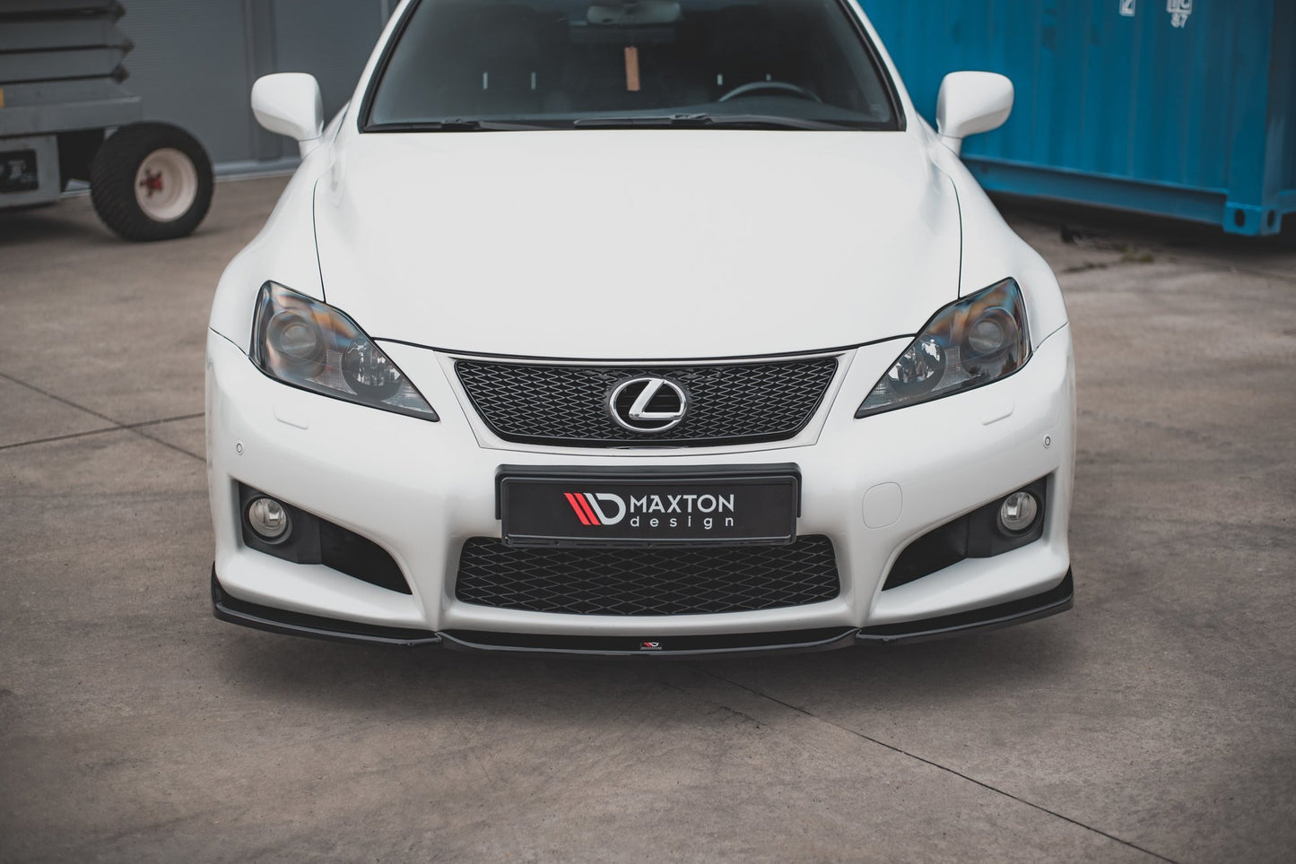 Front Ansatz V.2 für Lexus IS F Mk2 schwarz Hochglanz