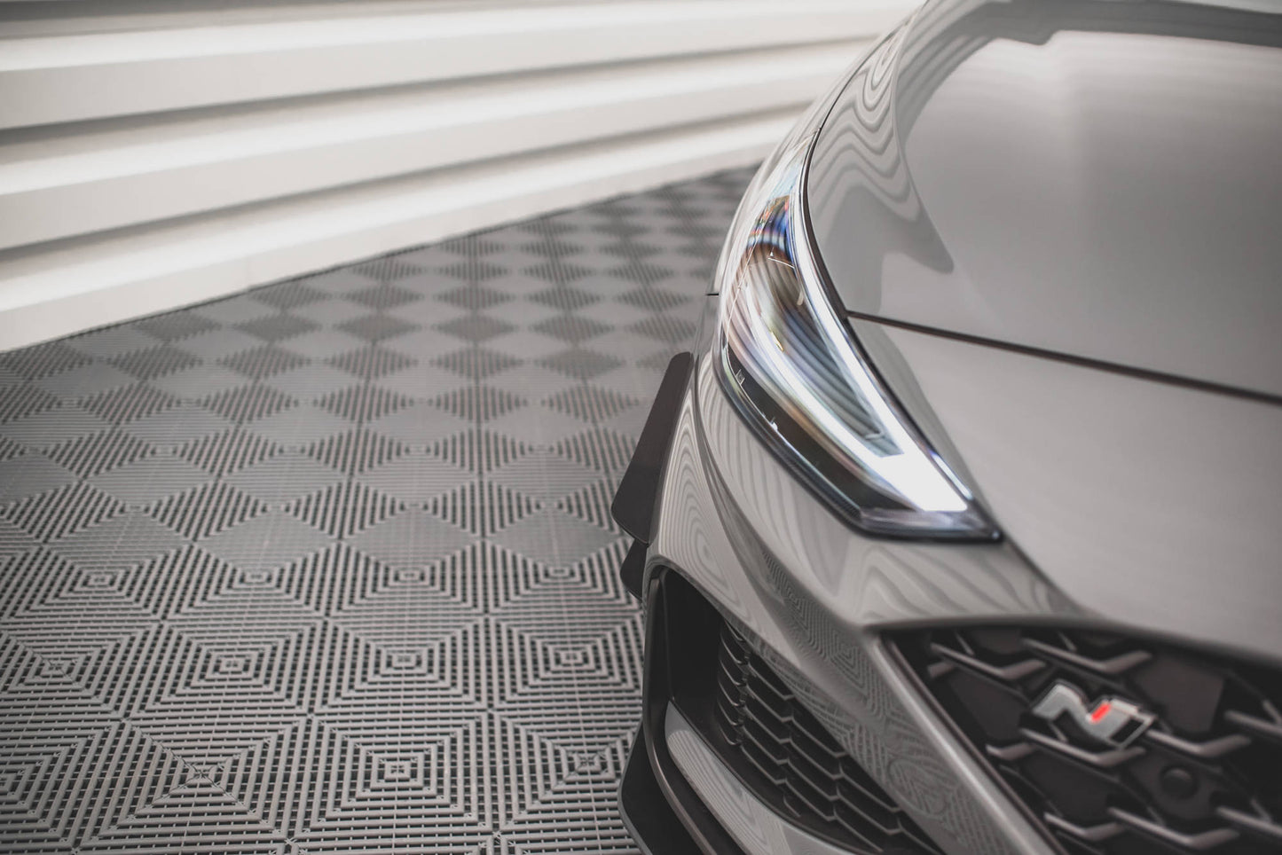 Stoßstangen Flaps Wings vorne Canards für Hyundai I30 N / I30 N-Line Hatchback/Fastback Mk3 Facelift