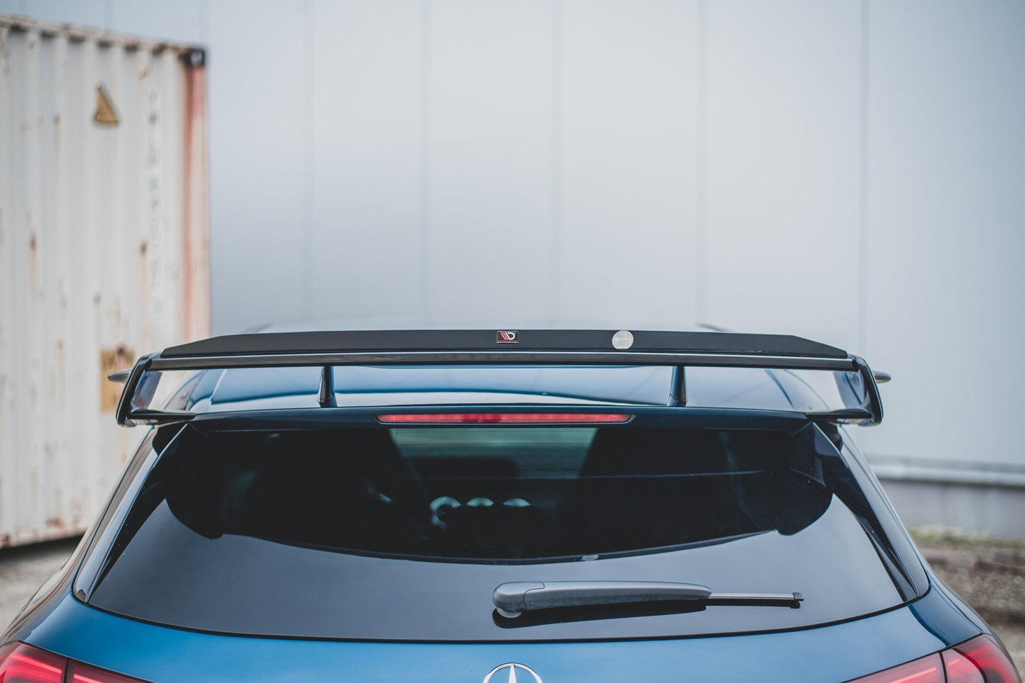 Spoiler Seitenerweiterungen Mercedes A35 AMG Hatchback W177 schwarz Hochglanz