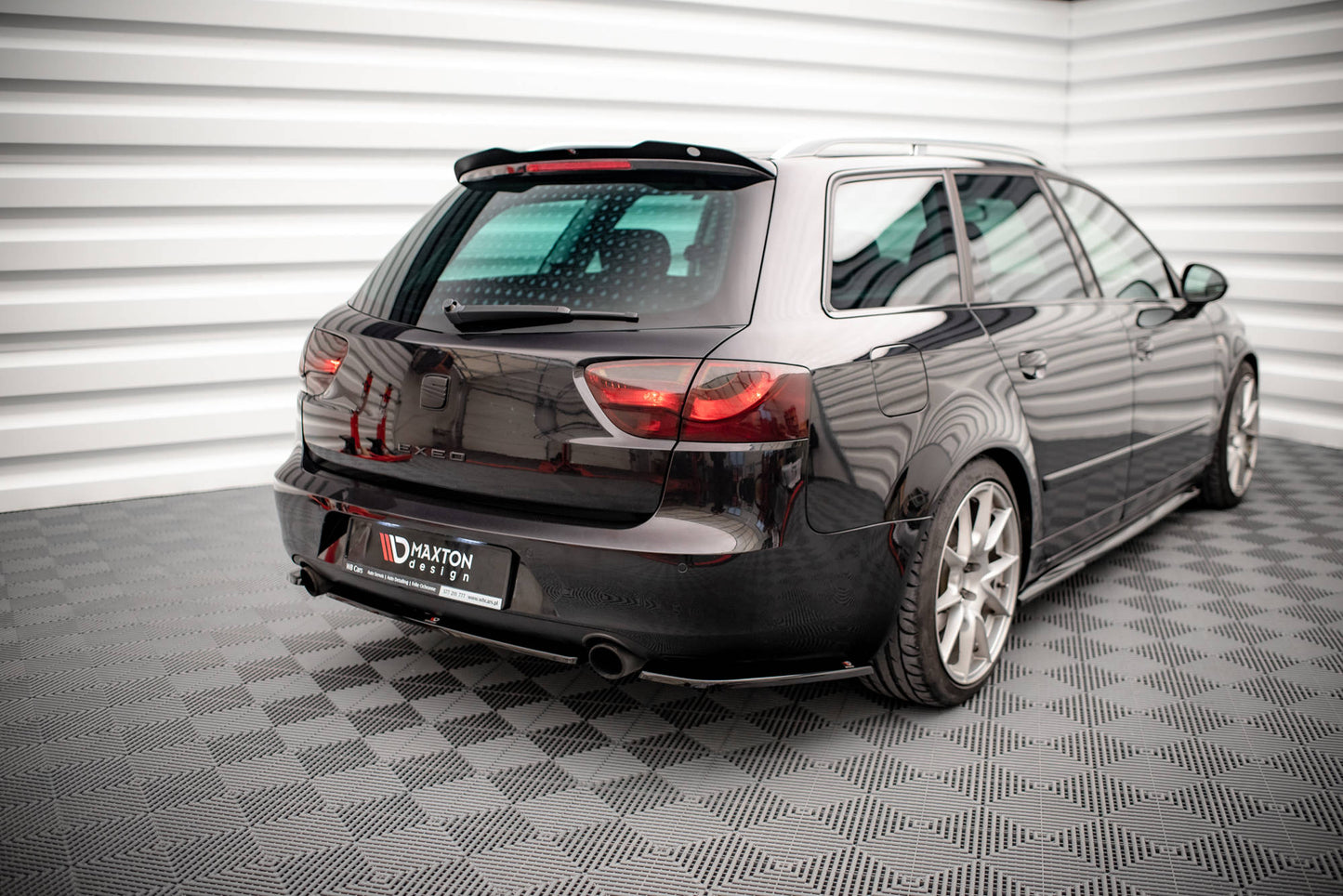 Heck Ansatz Flaps Diffusor für Seat Exeo Carbon Look