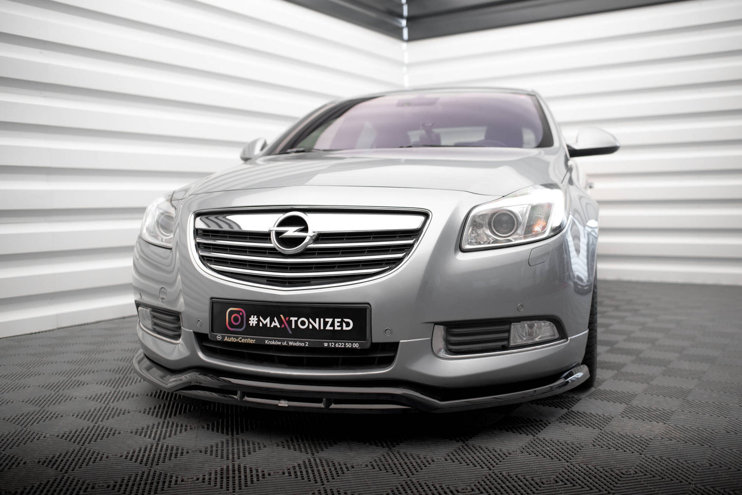 Front Ansatz für Opel Insignia OPC-Line Mk1 schwarz Hochglanz