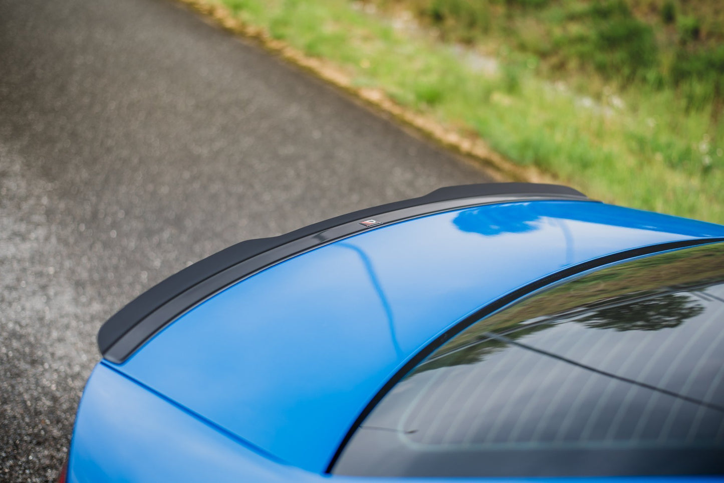 Spoiler CAP für Audi A4 Limousine B8 / B8 Facelift schwarz Hochglanz