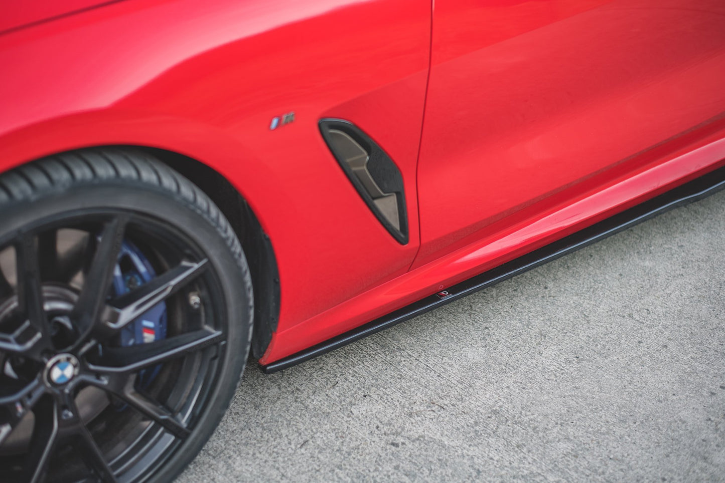 Seitenschweller Ansatz für BMW 8 Coupe M-Paket G15 / M8 F92 schwarz Hochglanz