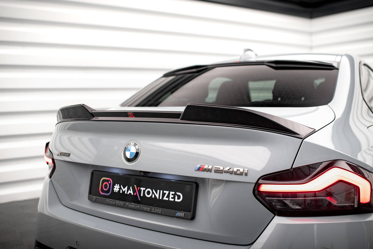 Spoiler CAP 3D für BMW 2 Coupe G42 / M2 G87 schwarz Hochglanz