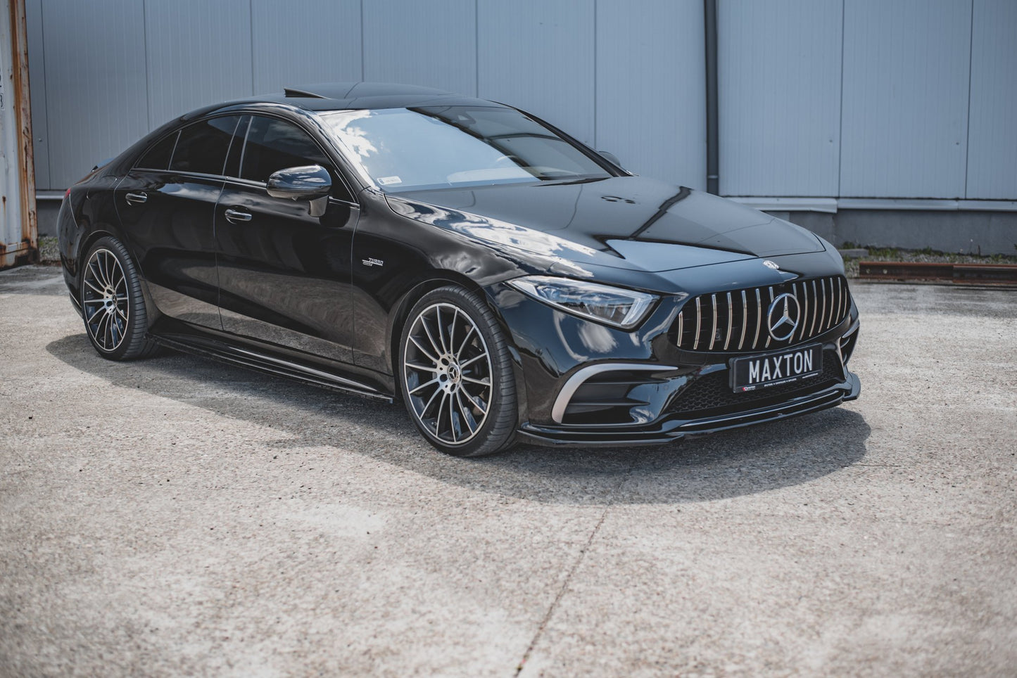 Front Ansatz V.1 für Mercedes-AMG CLS 53 C257 schwarz Hochglanz