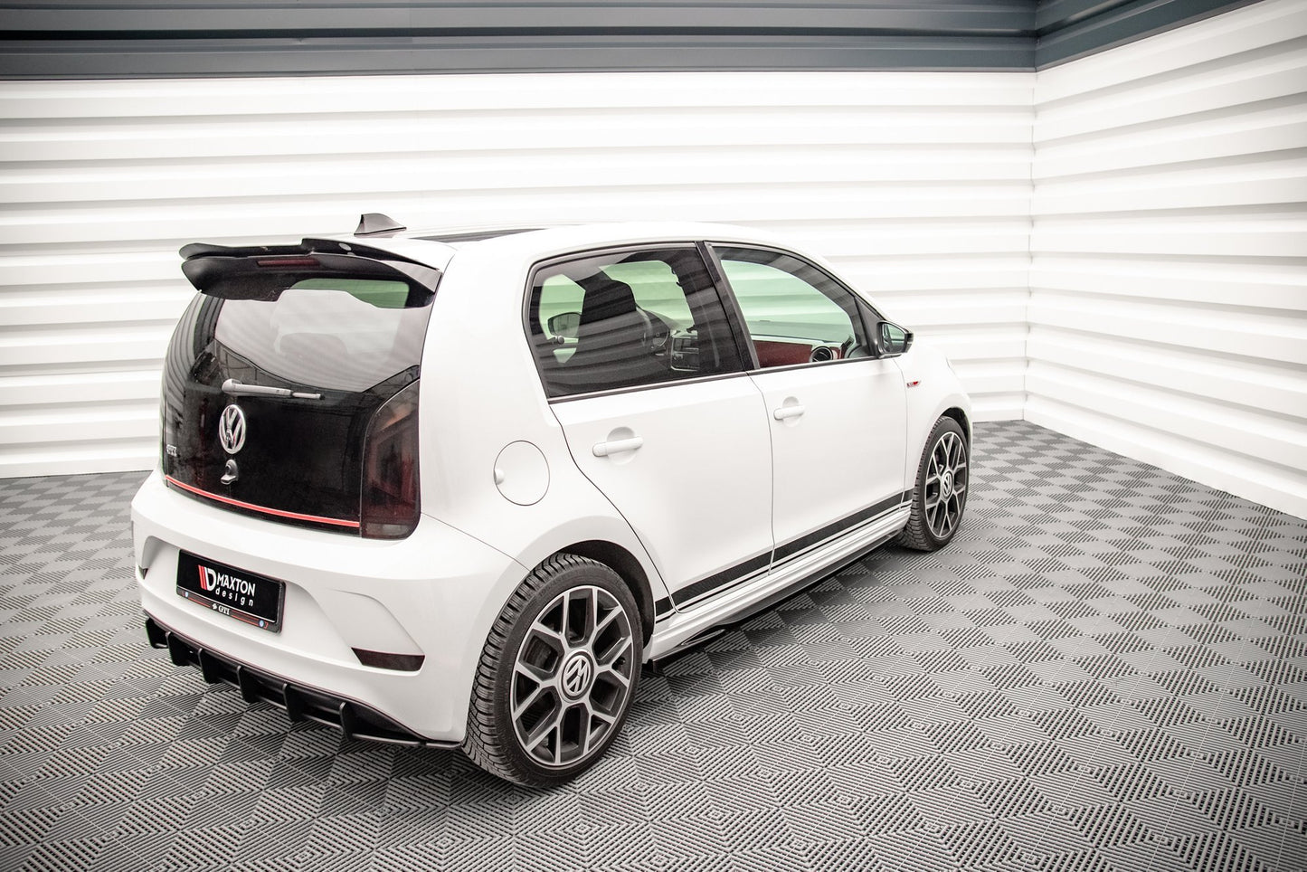 Seitenschweller Ansatz für VW Up GTI schwarz Hochglanz
