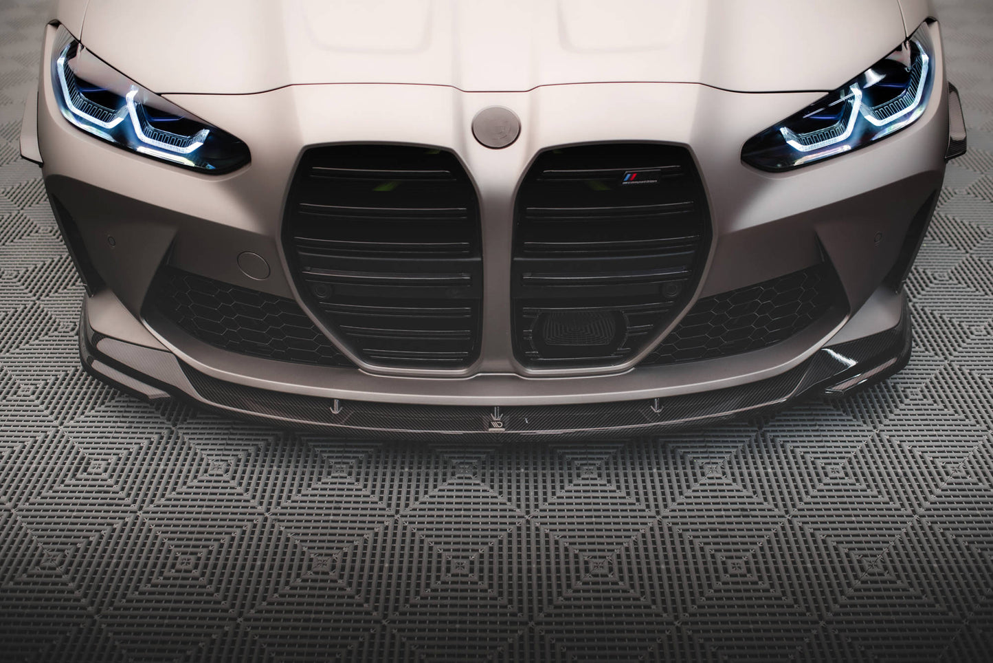 Set of Carbon Fiber Splitters BMW M4 G82 schwarz matt
