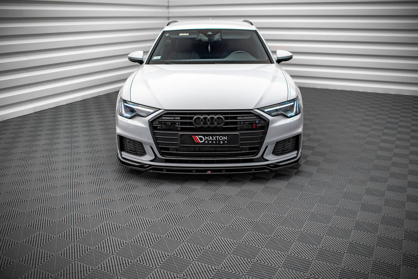 Front Ansatz V.3 für Audi A6 S-Line / S6 C8 / C8 Facelift schwarz Hochglanz