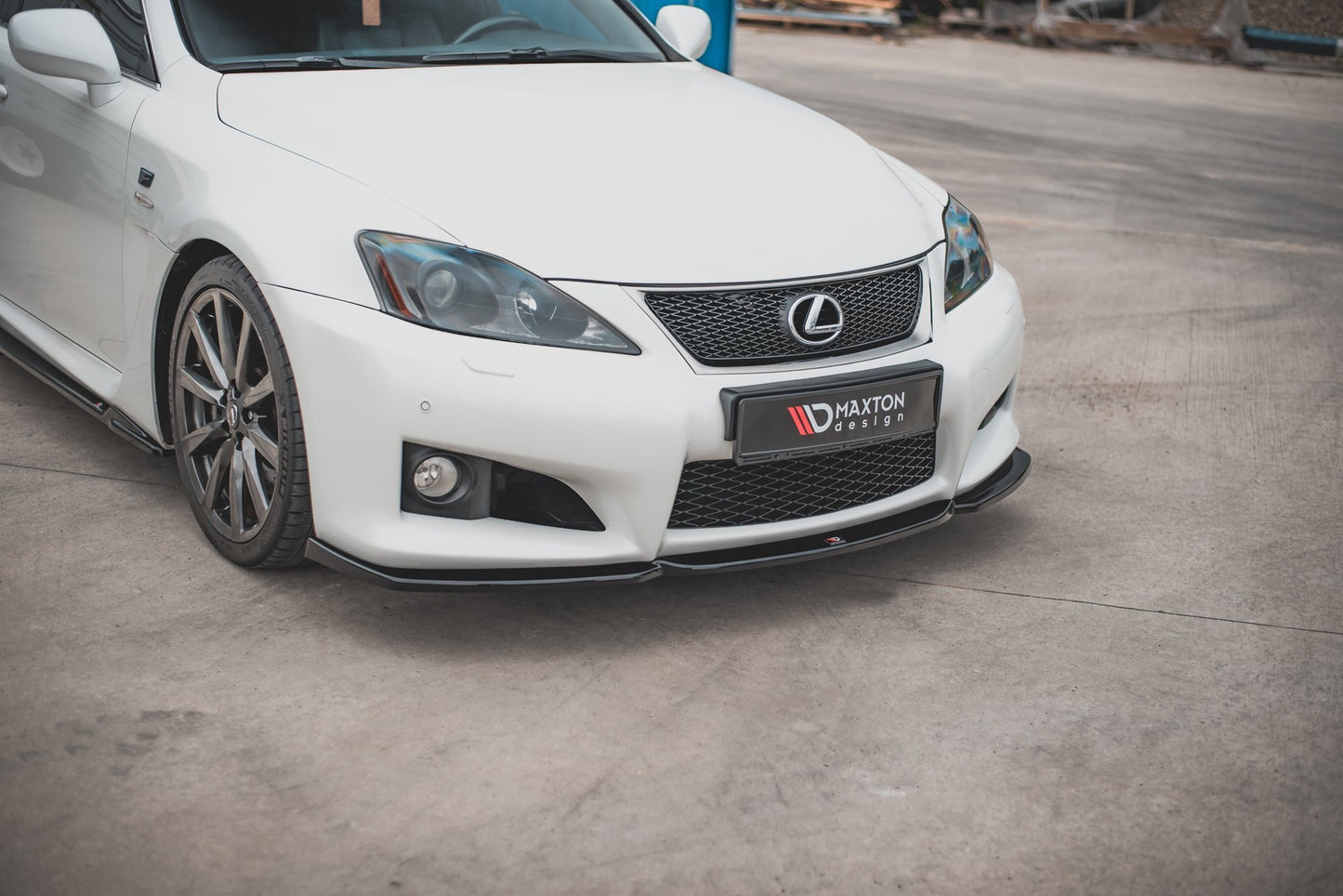 Front Ansatz V.2 für Lexus IS F Mk2 schwarz Hochglanz