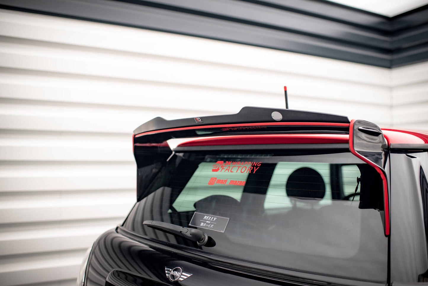 Spoiler CAP V.2 für Mini Cooper John Cooper Works R56 schwarz Hochglanz