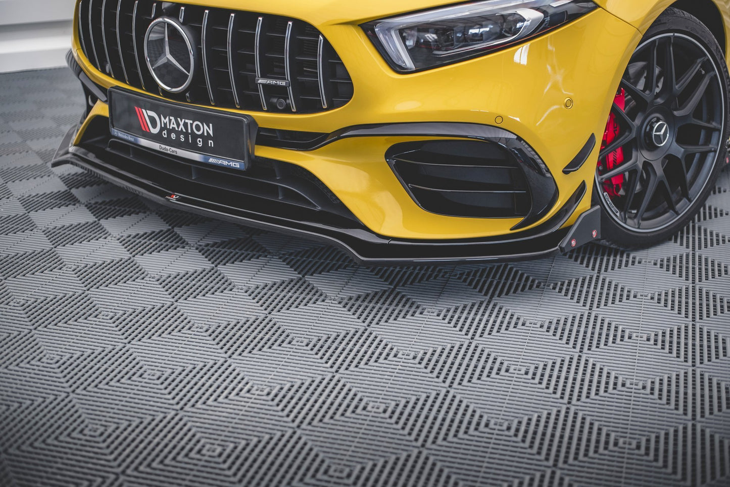 Front Ansatz V.3 + Flaps für Mercedes-AMG A 45 S Aero Pack W177