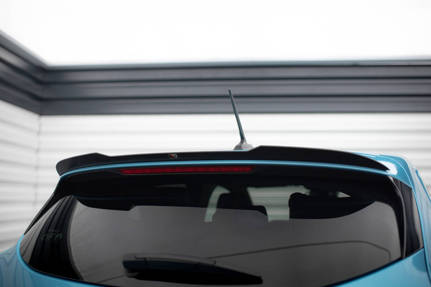 Spoiler CAP für Renault Clio Mk5 schwarz Hochglanz