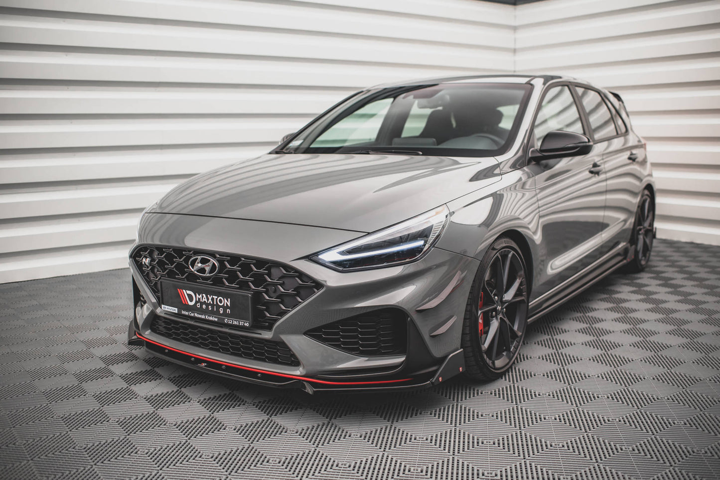 Front Ansatz V.1 +Flaps für Hyundai I30 N Hatchback/Fastback Mk3 Facelift