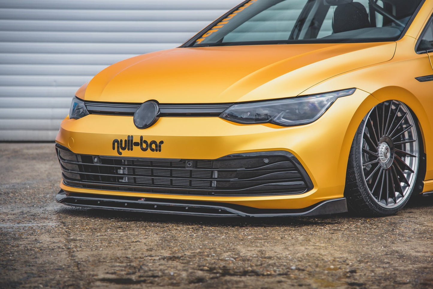 Front Ansatz V.2 für VW Golf Mk8 schwarz Hochglanz