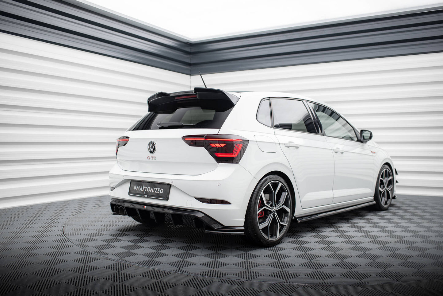 Diffusor Heck Ansatz für VW Polo GTI Mk6 Facelift