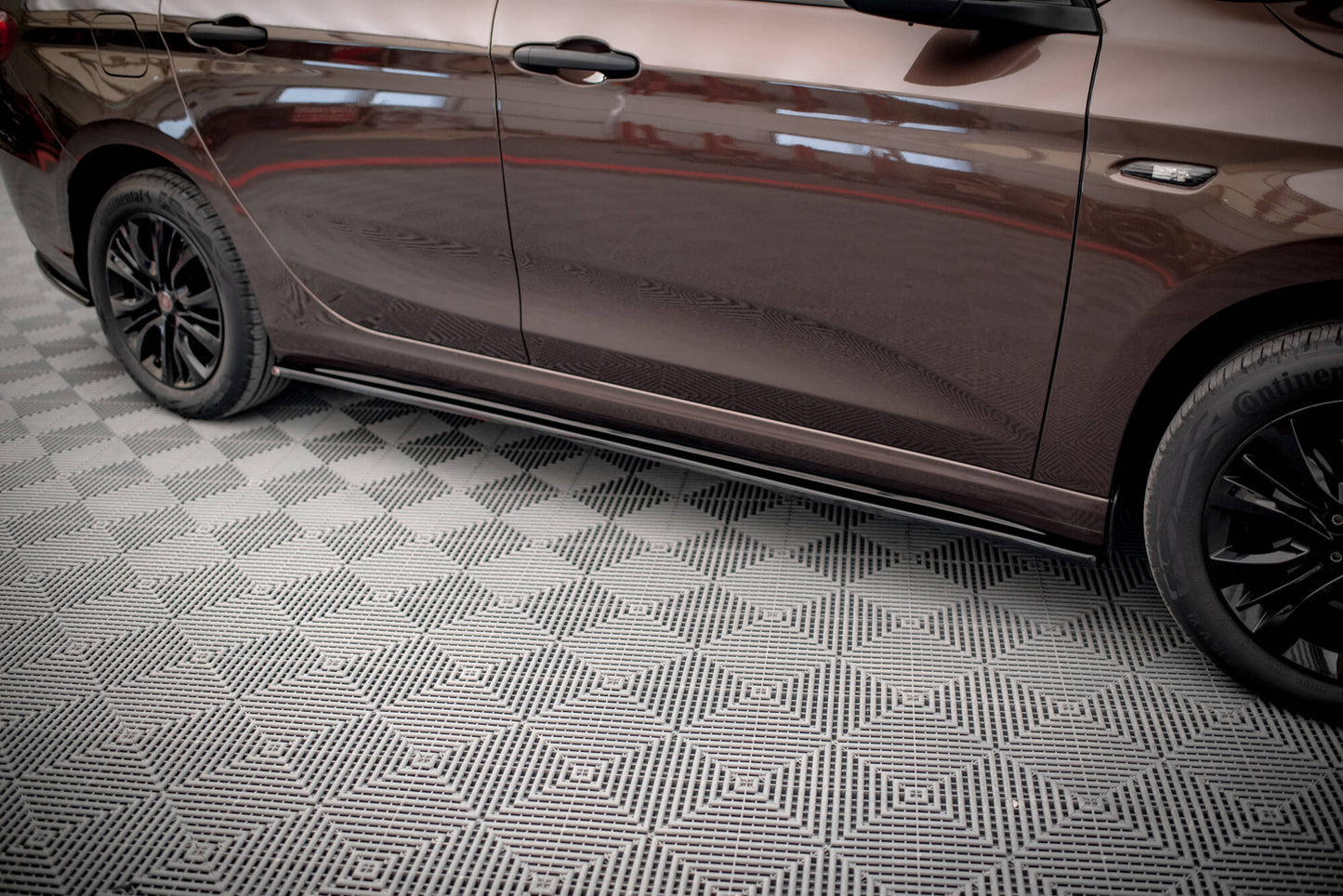Seitenschweller Ansatz für Fiat Tipo S-Design schwarz Hochglanz