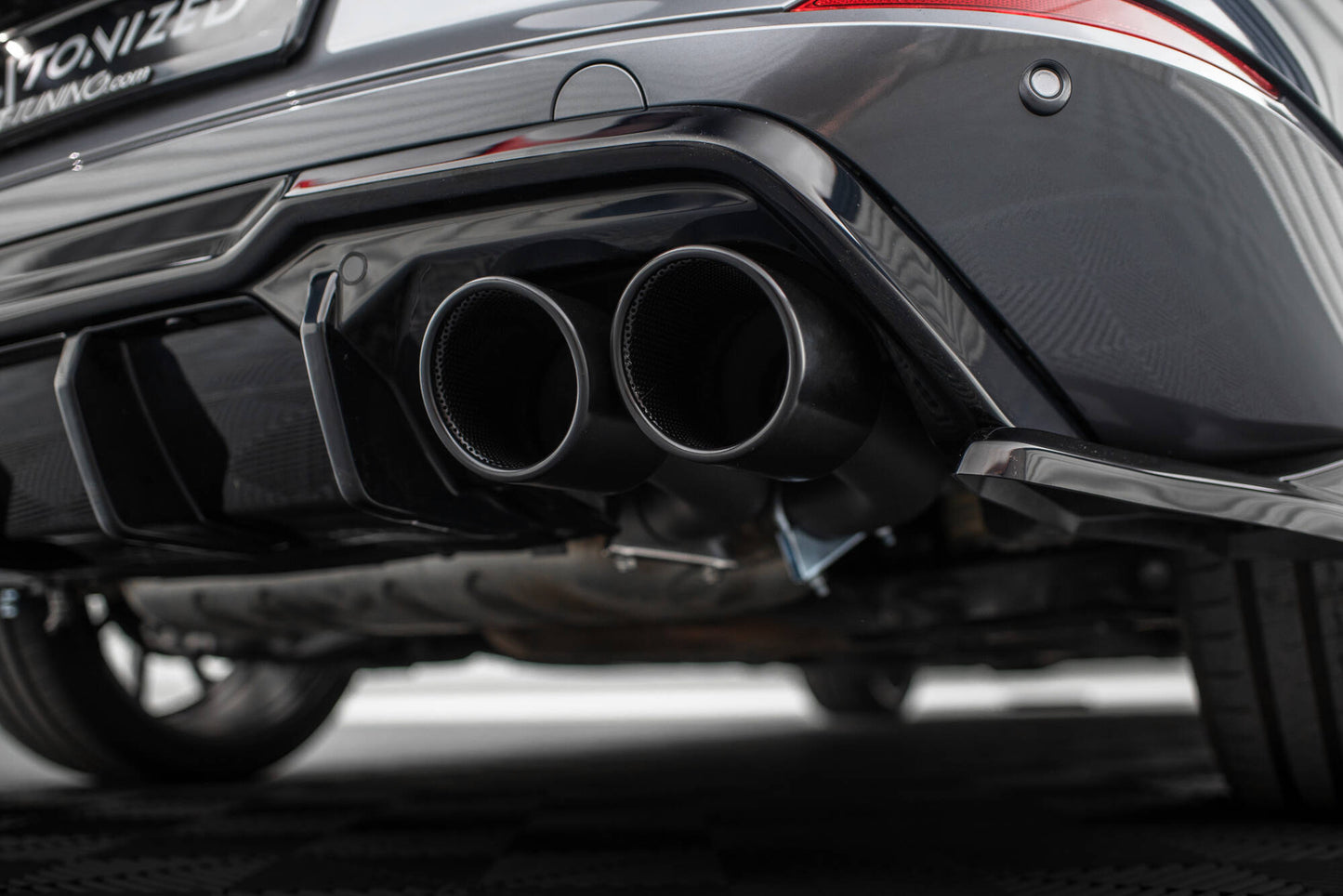Diffusor Heck Ansatz V.3 für Cupra Formentor VZ Mk1 / Mk1 Facelift schwarz Hochglanz