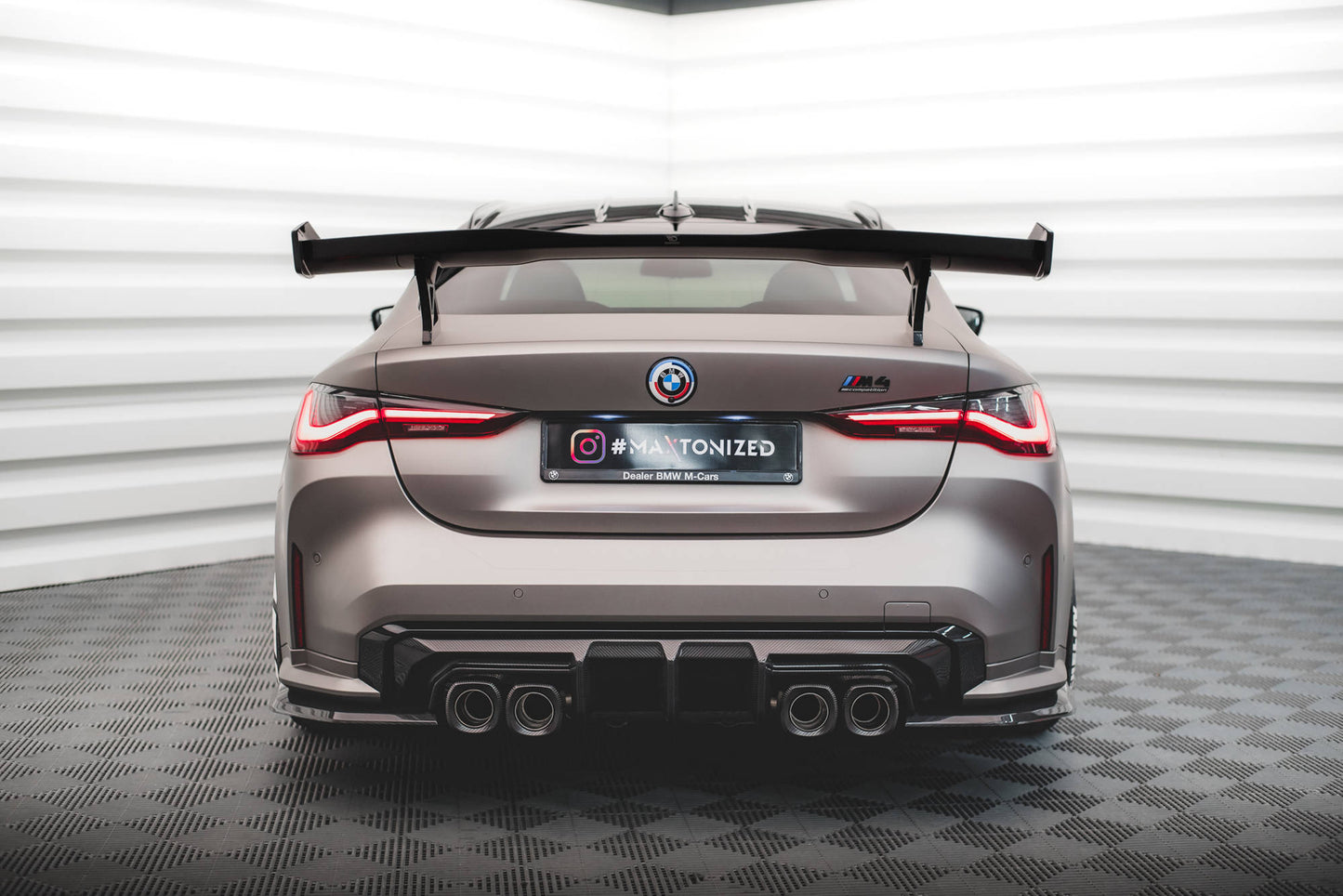 Prepreg Carbon Fiber Heck Ansatz Flaps Diffusor für BMW M4 G82 / G82 Facelift