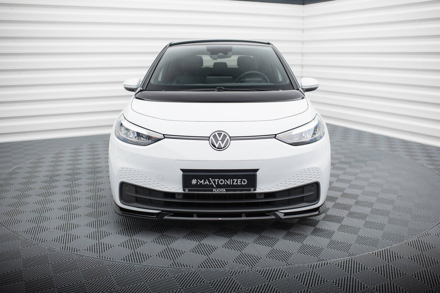 Front Ansatz V.2 für VW ID.3 Mk1 schwarz Hochglanz