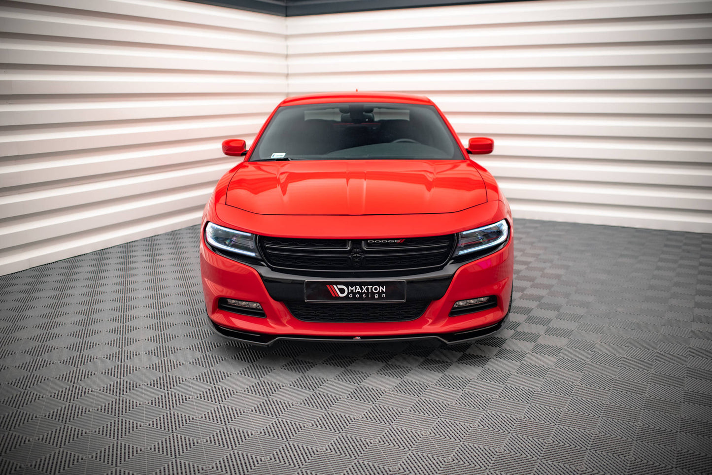 Front Ansatz V.2 für Dodge Charger RT Mk7 Facelift schwarz matt