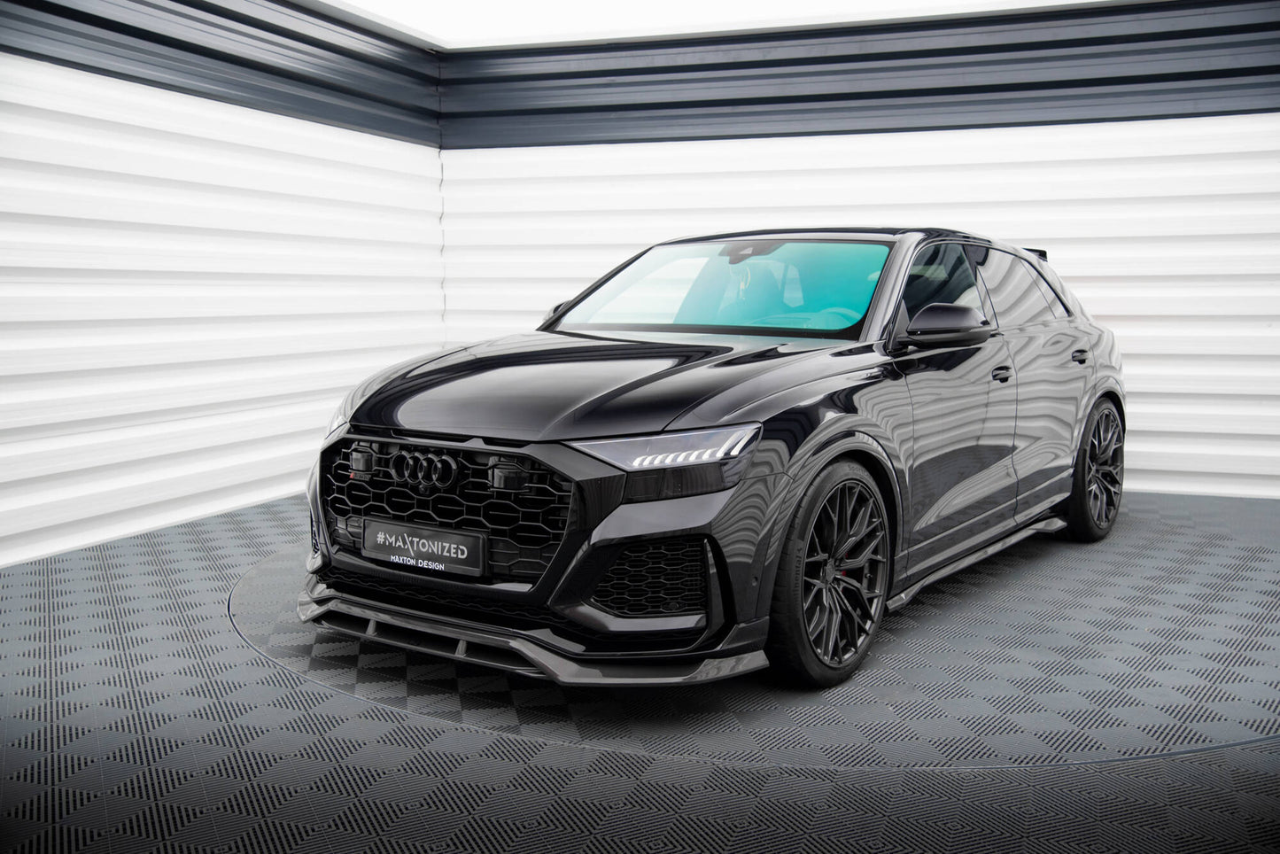 Set of Carbon Splitters Audi RSQ8 Mk1 schwarz matt