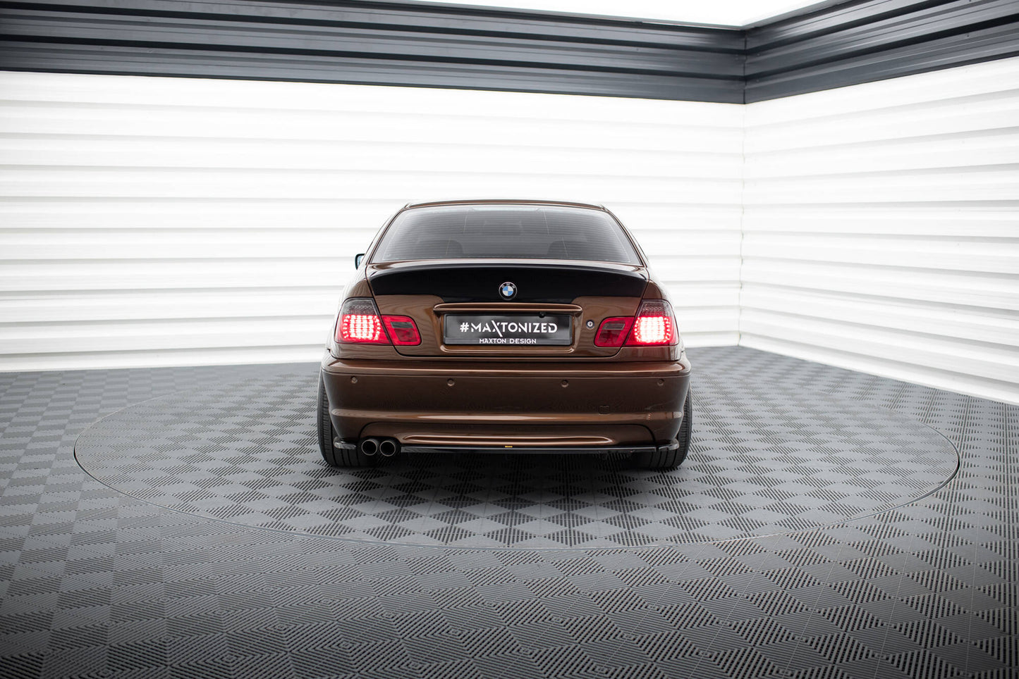 Heckansatz BMW 3er E46 M Paket COUPE DTM LOOK schwarz Hochglanz