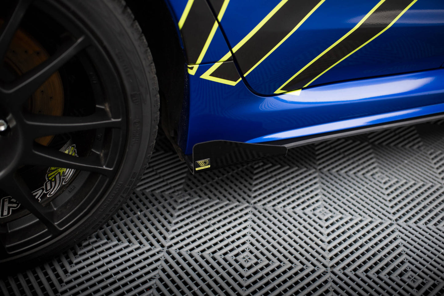 Seitenschweller Flaps für Subaru WRX STI Mk1 schwarz Hochglanz