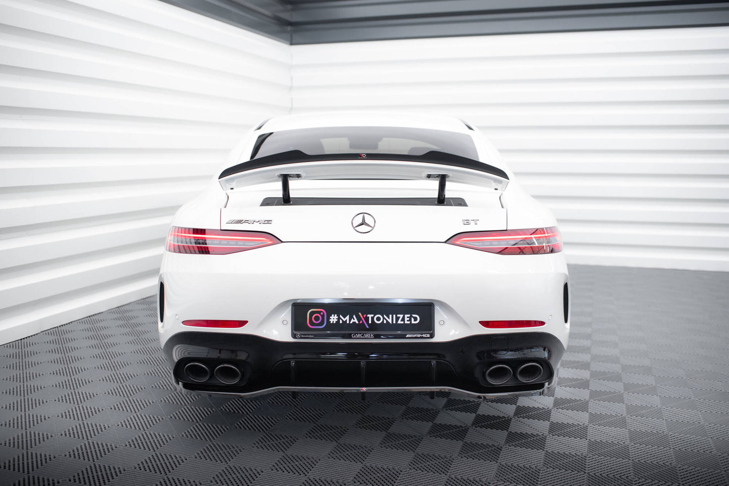 Spoiler CAP für Mercedes-AMG GT 53 / 43 V8 Package 4 Door-Coupe schwarz Hochglanz