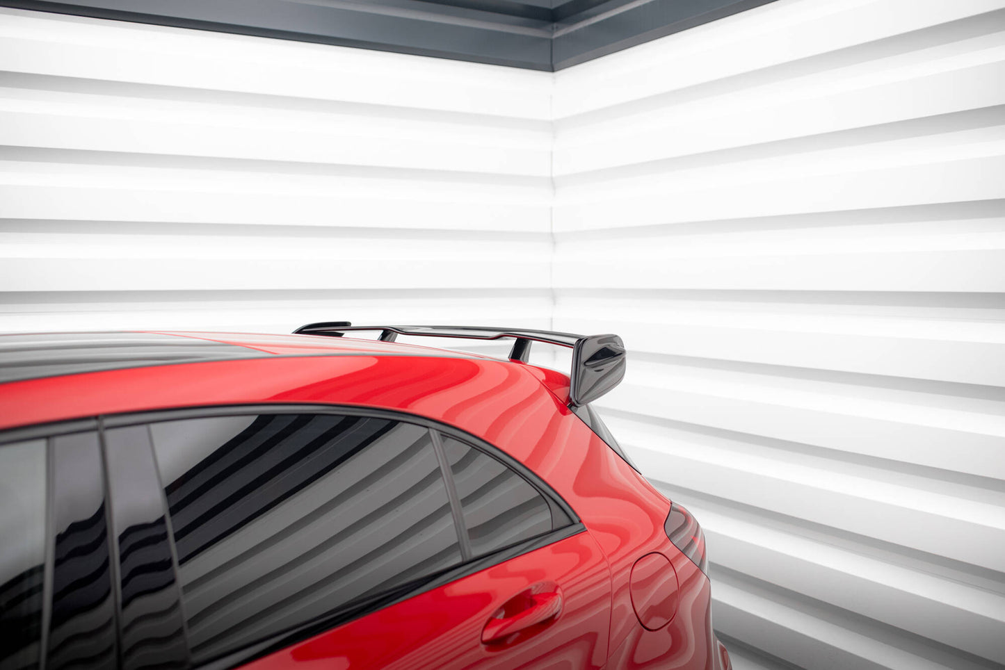 Spoiler Seiten Erweiterung Mercedes A W176 AMG Facelift schwarz Hochglanz