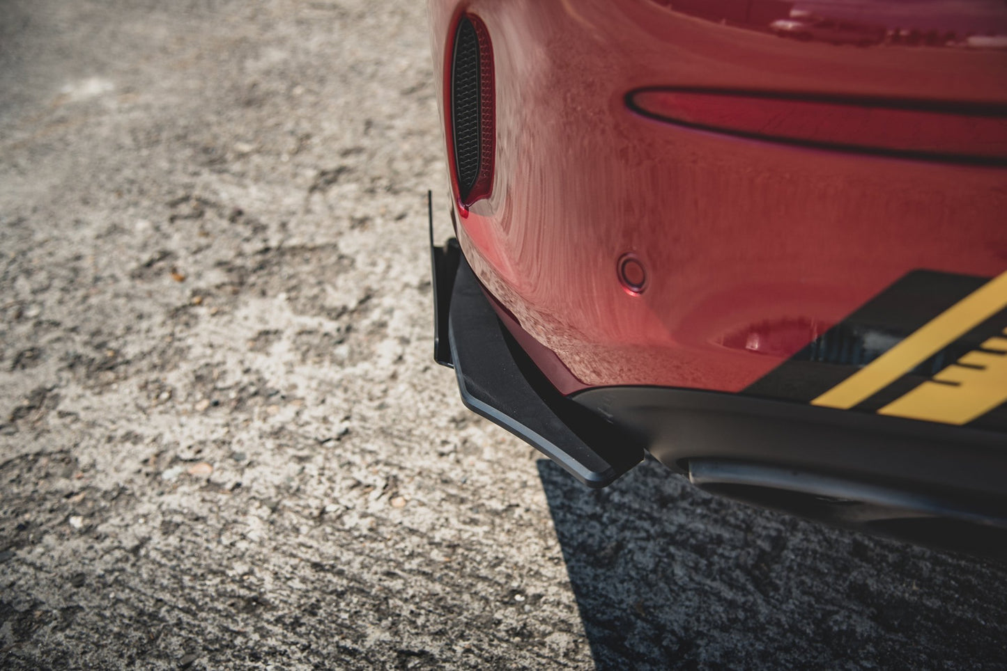 Street Pro Heck Ansatz Flaps Diffusor + Flaps für Mercedes-AMG C43 Coupe C205 schwarz Hochglanz